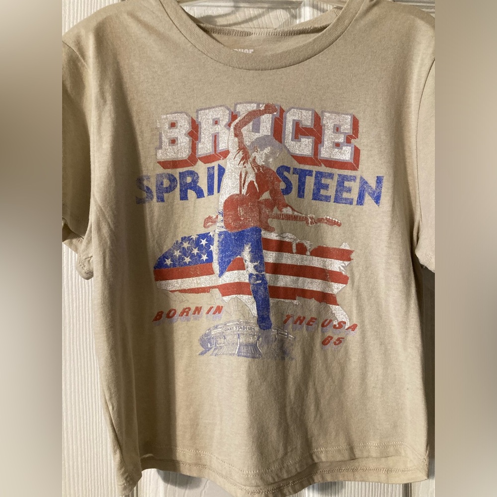 Bruce Springsteen Graphic T-Shirt - Tan